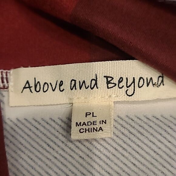 Above and beyond  pL sz checked Asymmetrical hem button front shirt - Picture 7 of 8